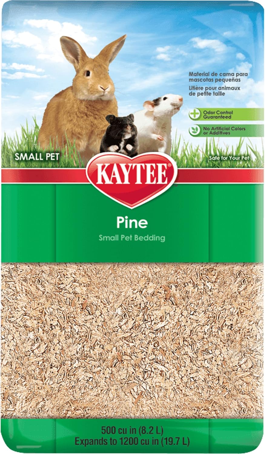 Kaytee Small Animal Pine Bedding For Pet Guinea Pigs, Rabbits, Hamsters, Gerbils, and Chinchillas, 52.4 Liter