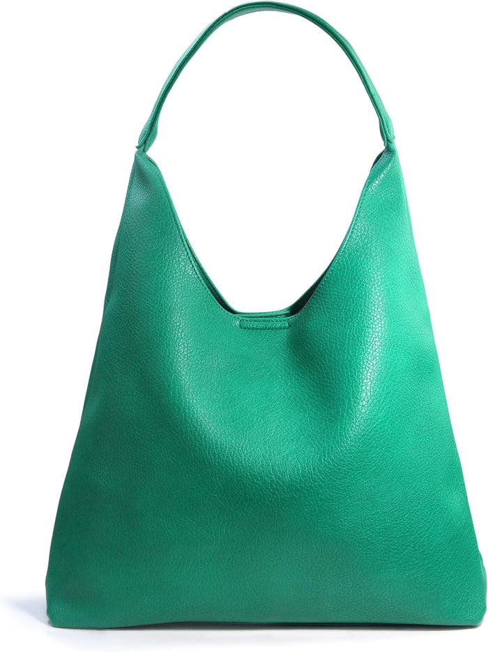 Hobo Bags for Women Soft Vegan Leather Shoulder Handbag Slouchy Tote Purses
