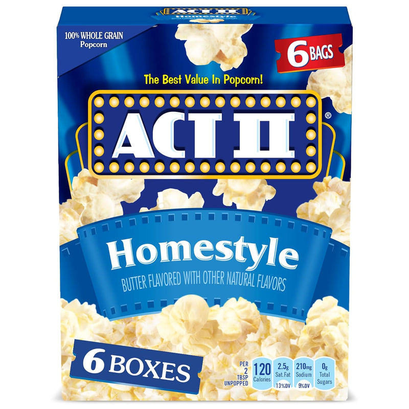ACT II Butter Lovers Microwave Popcorn, 3-Count 2.75-oz. Bags