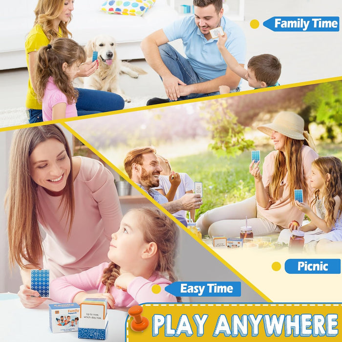 XLART Family Game Night Card: 200 Questions for Ages 12-16 - Conversation Cards - Great for Camping and Family Bonding