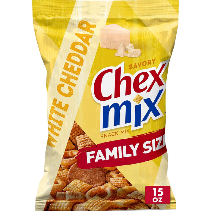 Chex Mix Turtle Snack Mix, Indulgent Snacks, Family Size, 13.5 oz