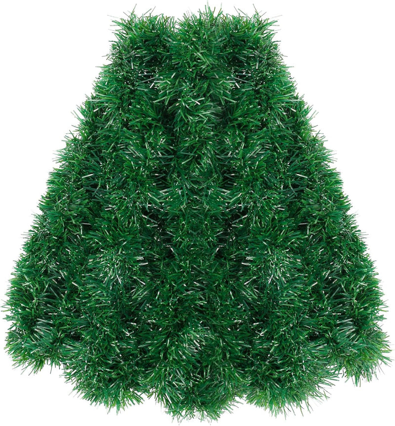 20ft/6m Christmas Tinsel Garland Iridescent Metallic Hanging Garland for Christmas Tree Fireplace Mantle Home Decoration