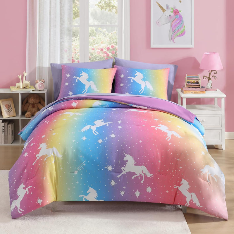 Twin Comforter Set for Boys-5 Pieces Sports Ball Games Glow in The Dark Twin Bedding Sets for Kids, Ultra Soft Bed in A Bag with Sheets