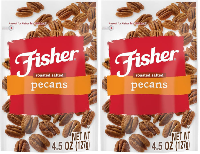 Fisher Snack Glazed Pecans Candied, 24 oz (Pack of 1), Junior Mammoth Candied Pecans, Perfect for Gifting or Personal Enjoyment, Crunchy, and Irresistibly Sweet