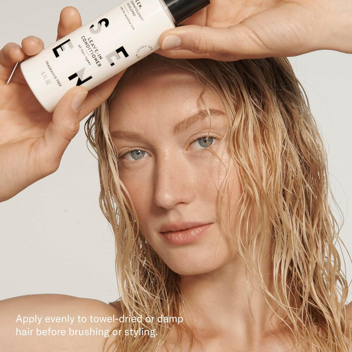SEEN Leave-In Conditioner, Fragrance Free - Leave-In Hair Conditioner & Heat Protectant Spray- Detangles & Hydrates- Formulated without Parabens, Sulfates or Phthalate