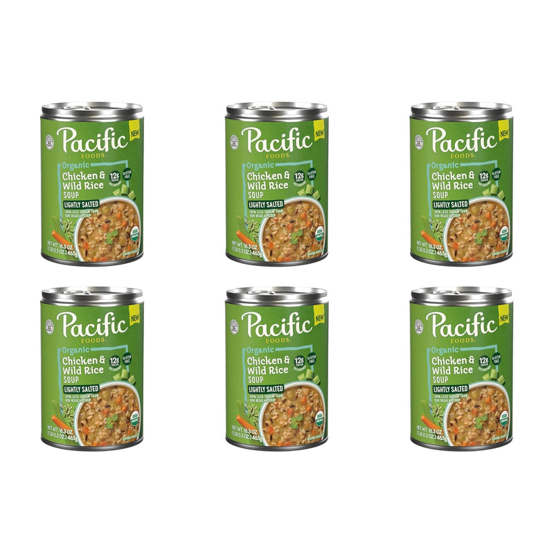 Pacific Foods Organic Chicken and Wild Rice Soup, 16.3 oz Can