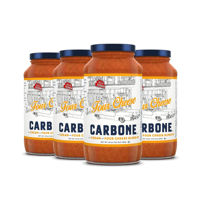 Carbone Arrabbiata Pasta Sauce | Tomato Sauce Made with Fresh & All-Natural Ingredients | Non GMO, Vegan, Gluten Free, Low Carb Pasta Sauce, 24 Fl Oz (Pack of 4)