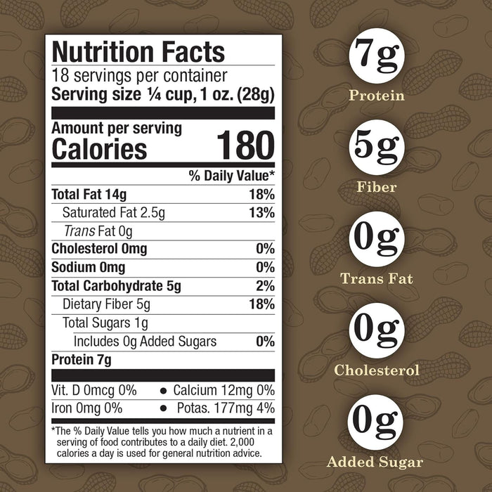 Virginia Diner Unsalted Virginia Peanuts - XL Gourmet Natural Peanuts Non-GMO, Preservative Free Gifts from Virginia Since 1929-18 Oz Can