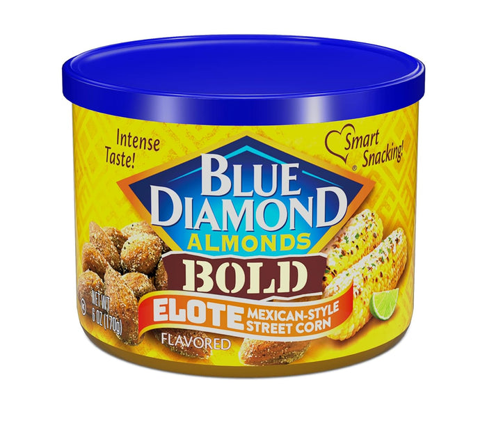 Blue Diamond Almonds, Made with Mike’s Hot Honey Infused with Chilies For a Perfect Sweet and Spicy Snack Nut Combination, 6oz. Can
