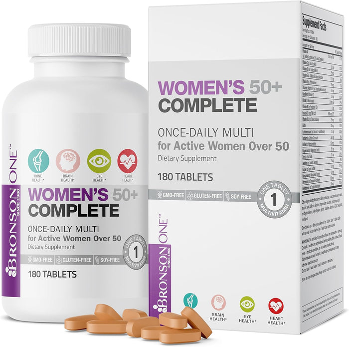 Bronson ONE Daily Women’s 50+ Complete Multivitamin Multimineral, 90 Tablets