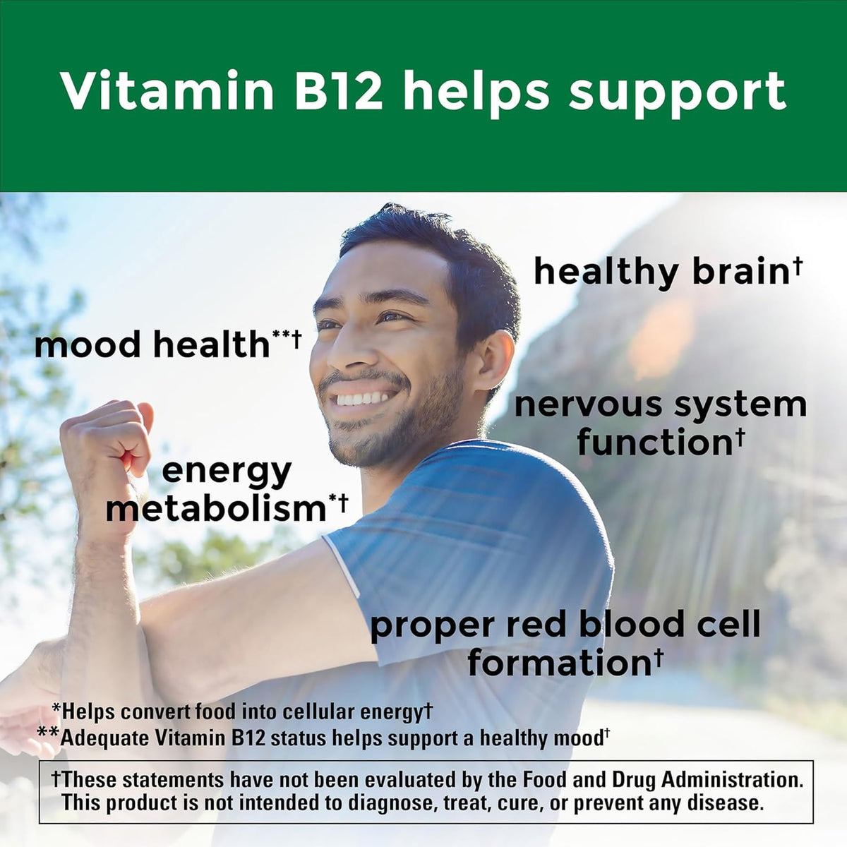Nature Made Vitamin B12 1000 mcg, Dietary Supplement for Energy Metabolism Support, 150 Softgels, 150 Day Supply