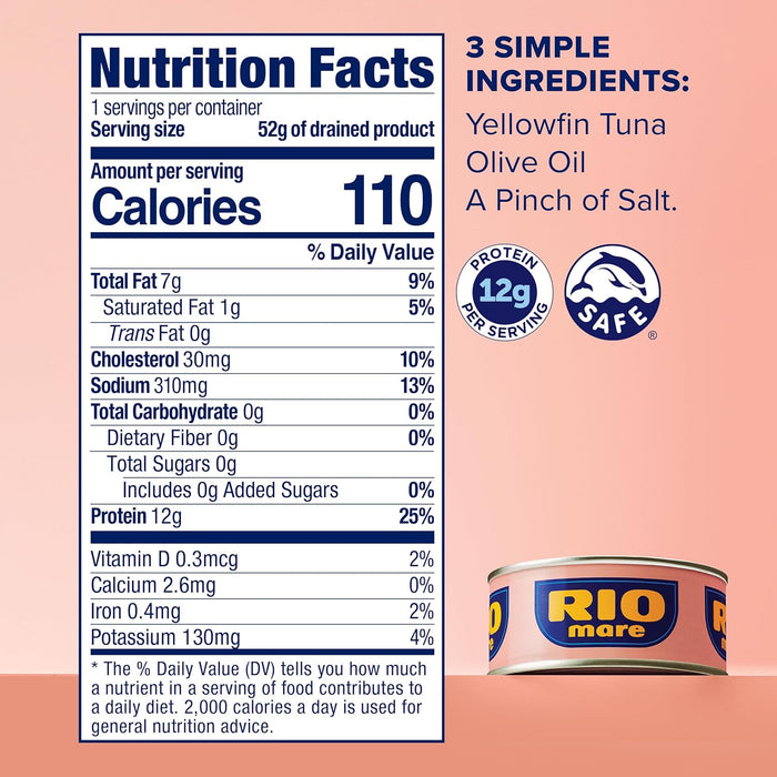 Rio Mare Tuna In Olive Oil Can 24 Cans, 67.2 Oz