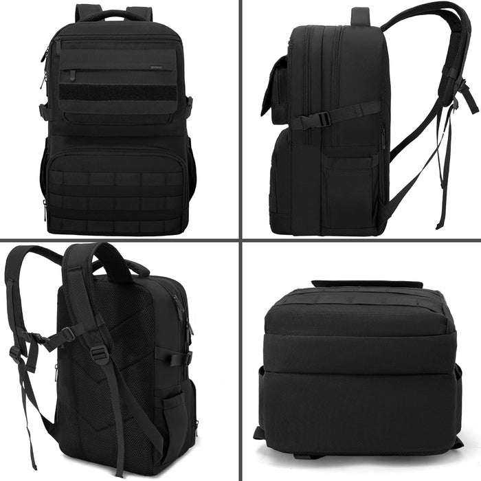 BQKOZFIN Tactical Backpack Waterproof Military MOLLE Assault Backpack Bag for Hunting Camping Travel,11" L x 8" W x 18" H…