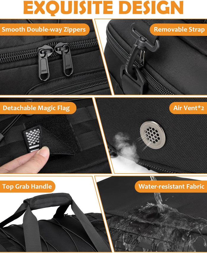 50L Gym Bags for Men, 3 in 1 Travel Duffle Bag with Shoe Compartment, Tactical Military Backpack for Overnight Weekender Gym Traveling Workout Deployment