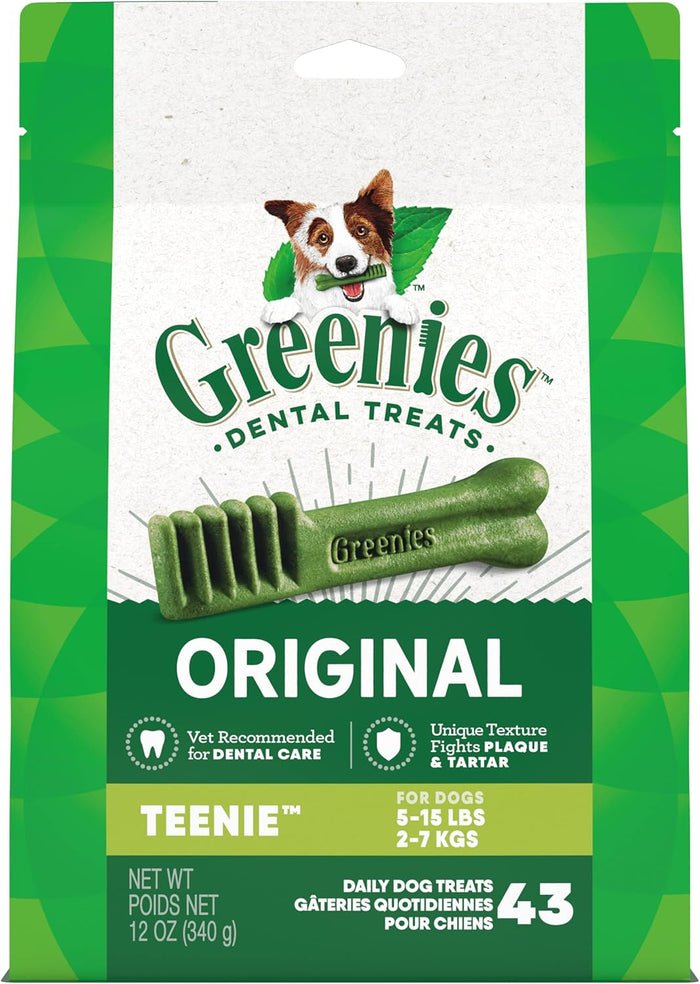 Greenies Original Teenie Dental Dog Treats, 36 oz. Pack (130 Treats)