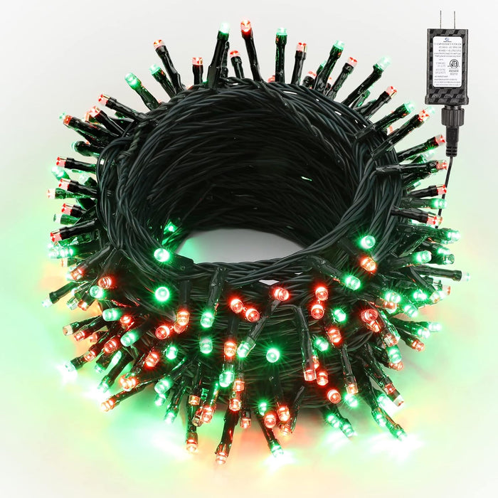 Brizled Purple & Orange Halloween Lights, 95.14ft 240 LED Halloween String Lights Connectable with Timer, 8 Modes Outdoor Orange Light, Plugin Mini Light Waterproof for Outside Spooky Decoration