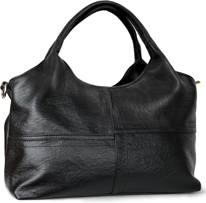 KOGTLA Vegan Leather Purses for Women with Detachable Satchel Strap, Ladies Handbags, Tote Hobo Bags with Top Handle