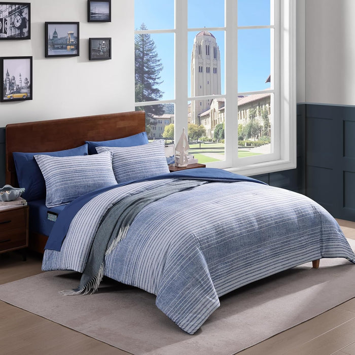 Full Size Comforter Sets, Khaki Green Plaid Bedding Set 7 Piece for Boys Girls Teen, Classic Homestead-Style Kids Comforter Set Bed in A Bag with Sheets, Pillowcases & Shams