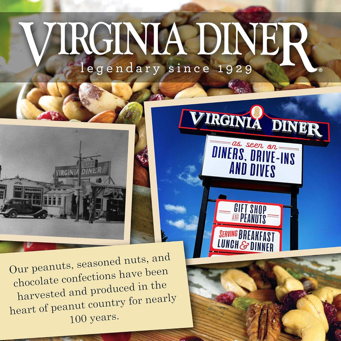 Virginia Diner - Gourmet Natural Extra Large Butter Toasted Virginia Peanuts, 18 Ounce Tin