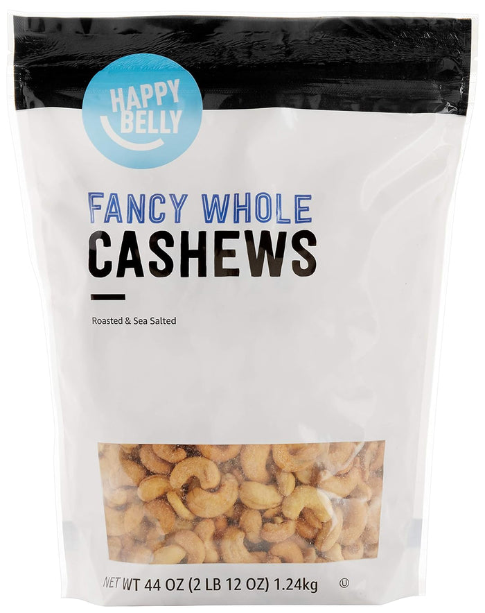 Amazon Brand - Happy Belly Cashews, Roasted & Salted, 16 Ounce