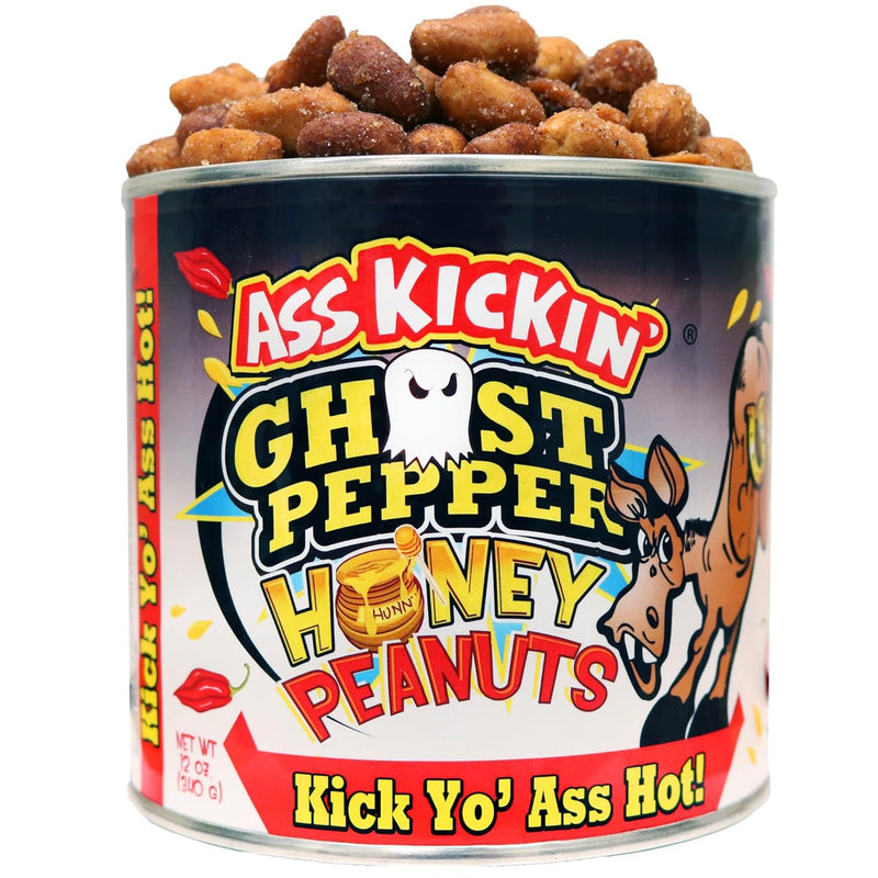 ASS KICKIN’ Spicy Peanuts - Hot Peanuts Spicy - 12oz - Nuts Flavoured with Pickle - Ultimate Gourmet Gift - Try if you dare!