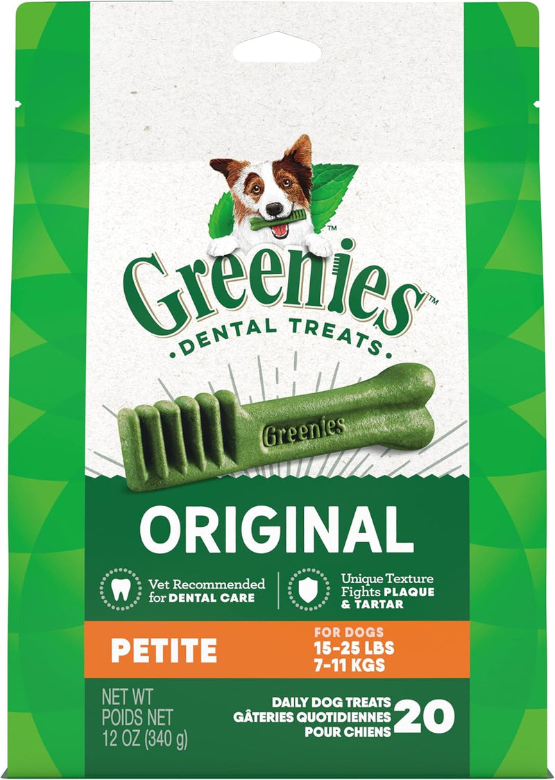 Greenies Original Petite Dental Dog Treats, 54 oz. Pack (90 Treats)