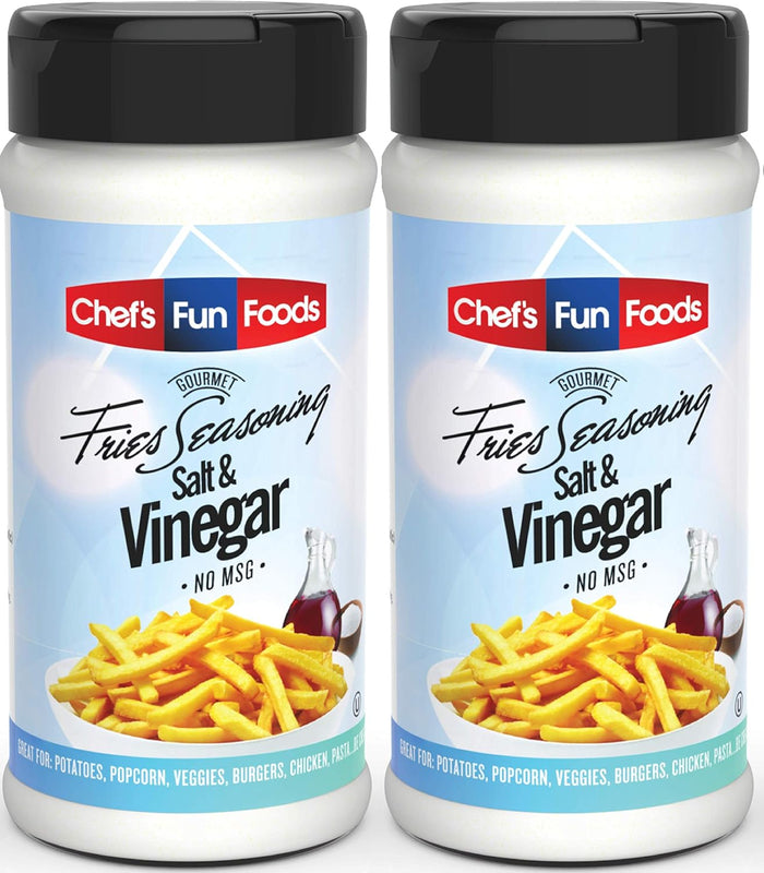Gourmet Fries Seasonings Bottle, Salt and Vinegar, 12 Ounce