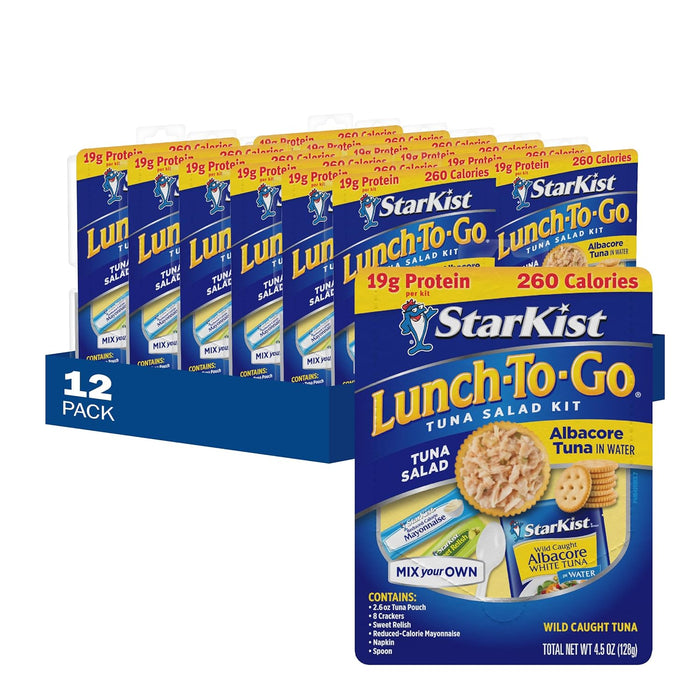 StarKist Lunch To-Go Chunk Light Pouch - Mix Your Own Tuna Salad - (Packaging 4.1 Ounce (Pack of 12)