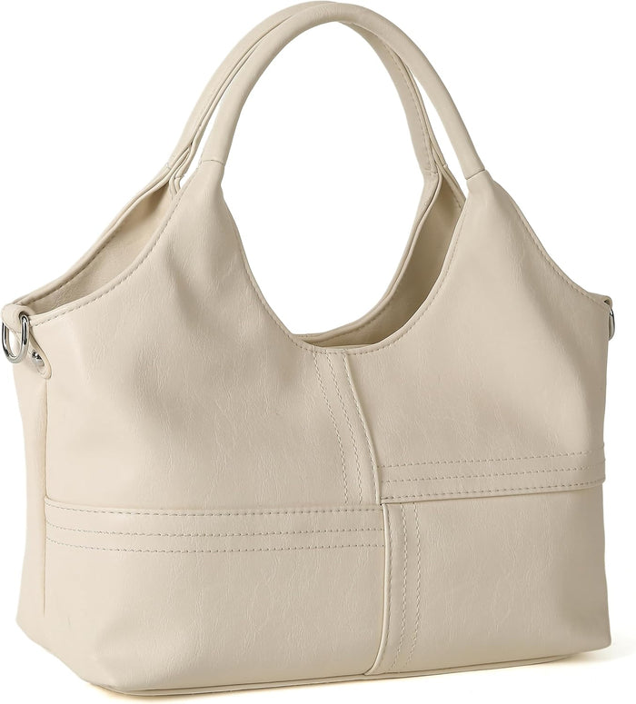 KOGTLA Vegan Leather Purses for Women with Detachable Satchel Strap, Ladies Handbags, Tote Hobo Bags with Top Handle
