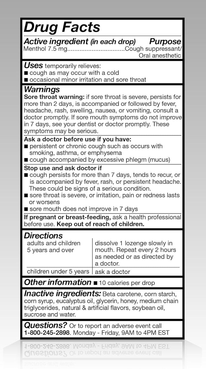 Amazon Basic Care Honey Lemon Cough Drops 160 Count (Previously SoundHealth)