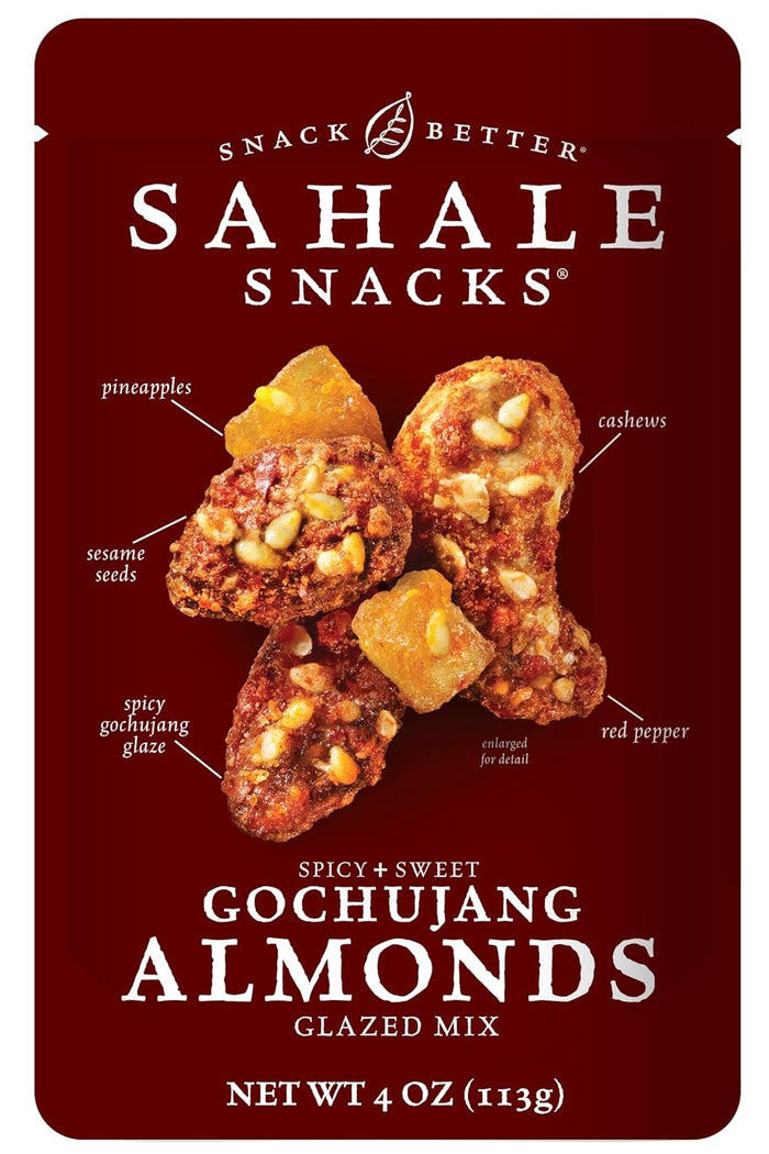Sahale Snacks Pomegranate Vanilla Cashews, 1.5 oz Bags (18 Packs) - Dry-Roasted Deluxe Mixed Nuts with Pomegranate Infused Apples & Madagascar Vanilla - Non-GMO, Kosher, & Certified Gluten-Free Snacks
