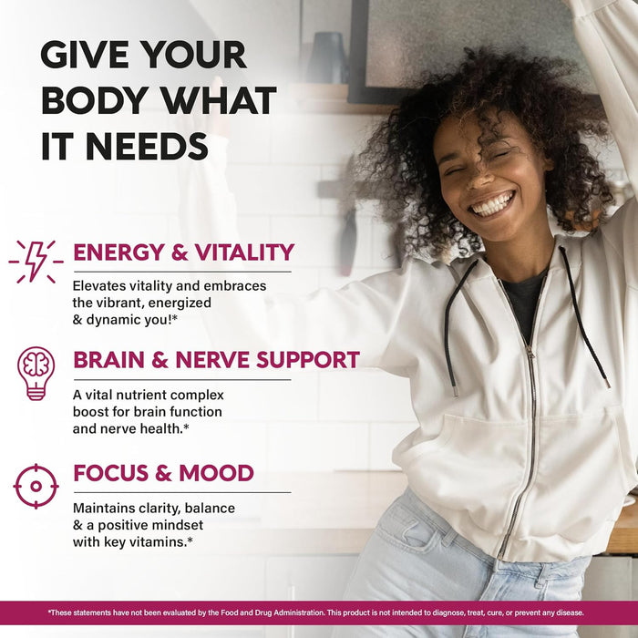 USDA Organic Vitamin B-Complex B5 Pantothenic Acid | B12 Methylcobalamin | B1 Thiamine | B6 Pyridoxine | B7 Biotin | B9 Folic | B3 Niacinamide - B Complex Liquid Drops, Made in USA Supplement, 2fl oz