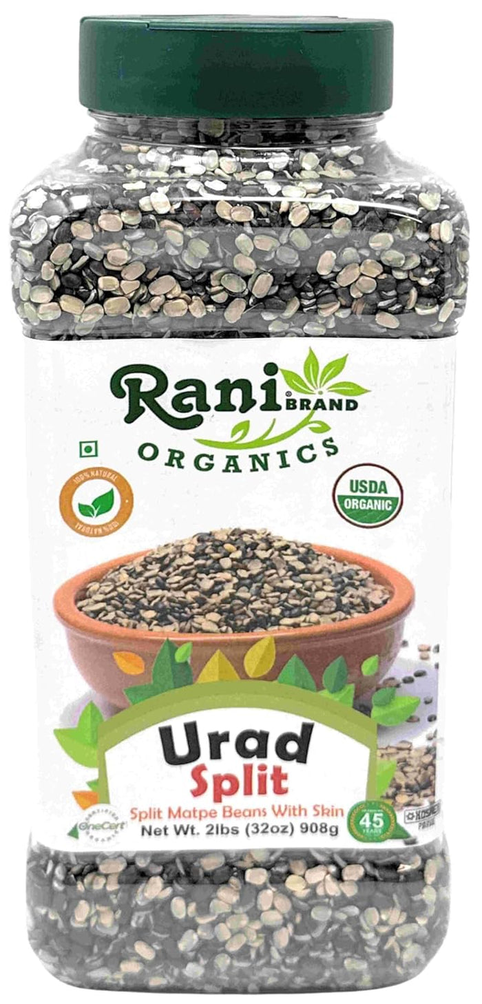 Rani Urid/Urad Dal (Split Matpe Beans Skinless) Indian Lentils 14oz (400g) ~ All Natural | Gluten Friendly | NON-GMO | Kosher | Vegan | Indian Origin