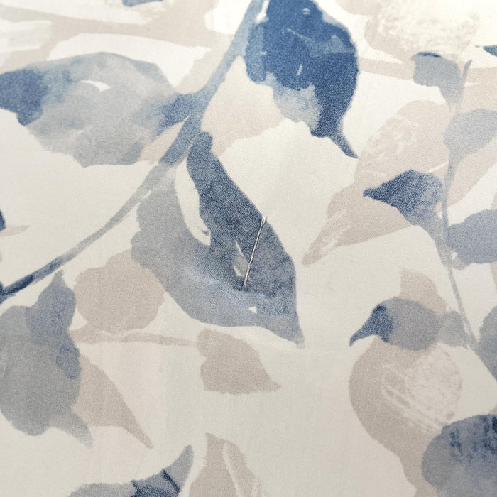 Chanasya Premium Layered Leaf Queen Comforter Set - Soft Blue Botanical Leaf Reversible Comforter Bedding Set- 3-Pieces - 1 Comforter and 2 Pillow Shams, Queen Size