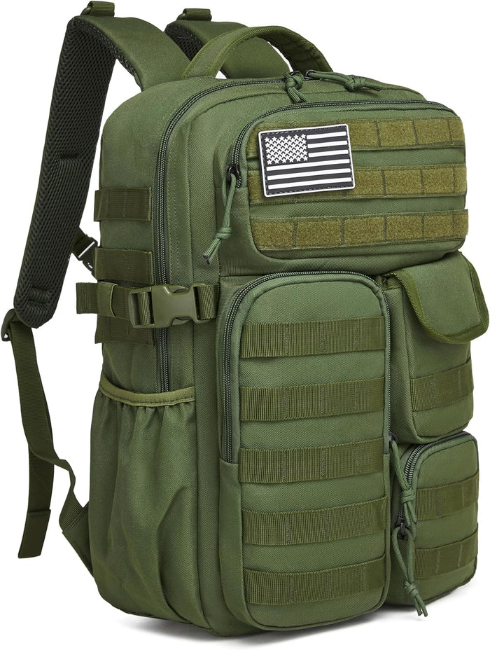 Wotony Tactical Backpack - Military waterproof backpack with multiple pockets and tactical gear for the outdoors (Black, 30L)
