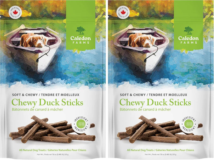 Caledon Farms Chewy Duck Sticks Dog Treats, No Additives, Preservatives Free, 7.8oz (pack of 1)