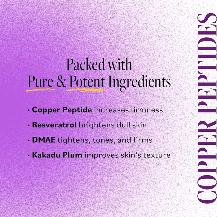 Derma E Firming DMAE Moisturizer - Copper Peptides, Resveratrol & Kakadu Plum - Supports Collagen and Elastin Health– Vegan Facial Skin Care, 2oz
