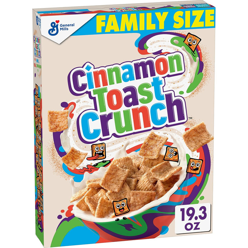 Cinnamon Toast Crunch Breakfast Cereal, Crispy Cinnamon Cereal, 12 oz