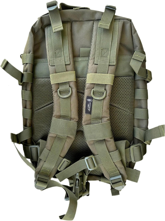 40L Tactical Backpack – 900D/1000D Molle Assault Pack, 3-Day Survival, Hiking, Camping, Travel Gear Ranger Green