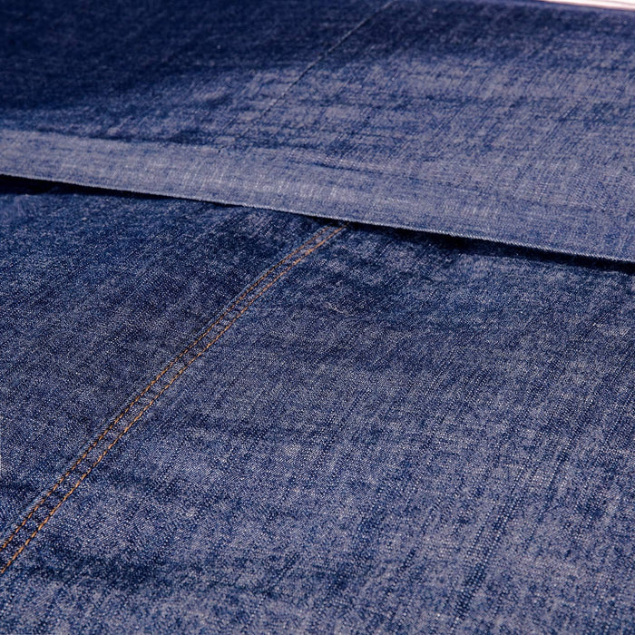 ELEGANT LIFE HOME Denim Dark Blue Duvet Cover 100% Cotton Washed Soft Bedding with Button Closure Corner Ties (1pc, Queen Size 90'' x 96'')