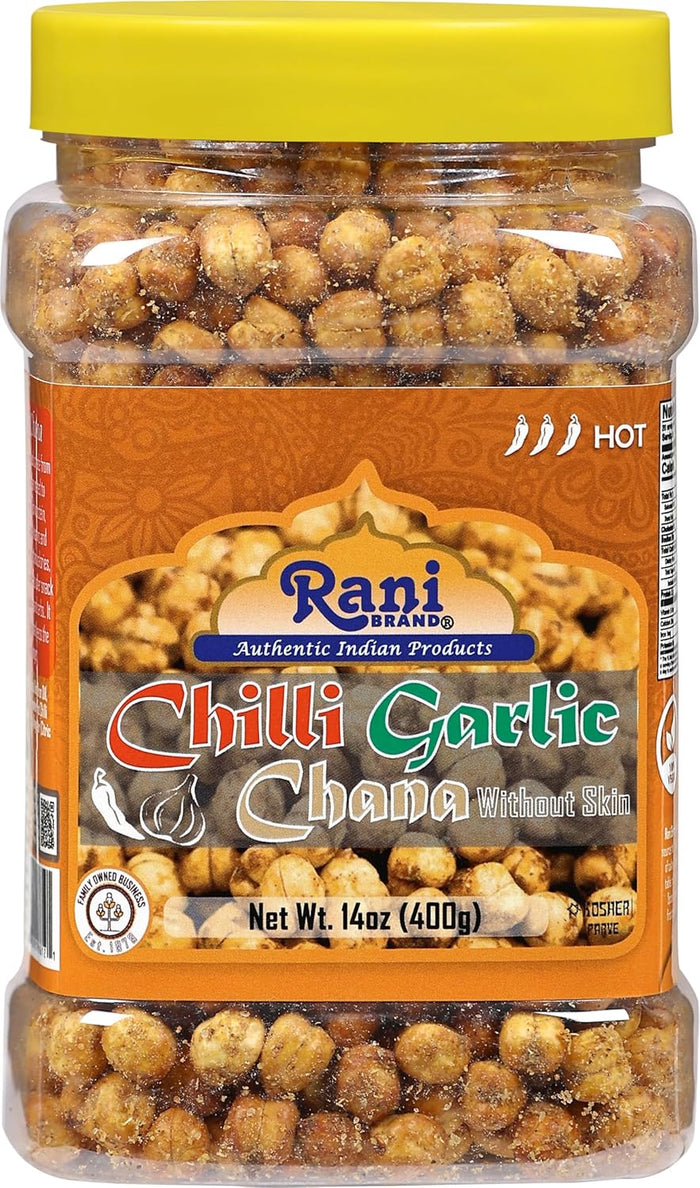 Rani Roasted Chana (Chickpeas) Sweet Mix Flavor 14oz (400g) PET Jar ~ All Natural | Vegan | No Preservatives | Gluten Friendly | Indian Origin | Ready to Eat