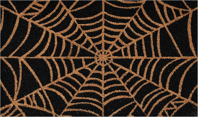callowaymills 101951729 Scary Web Doormat, 17x29, Black and Natural