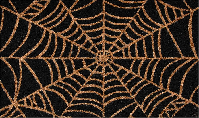 callowaymills 101951729 Scary Web Doormat, 17x29, Black and Natural