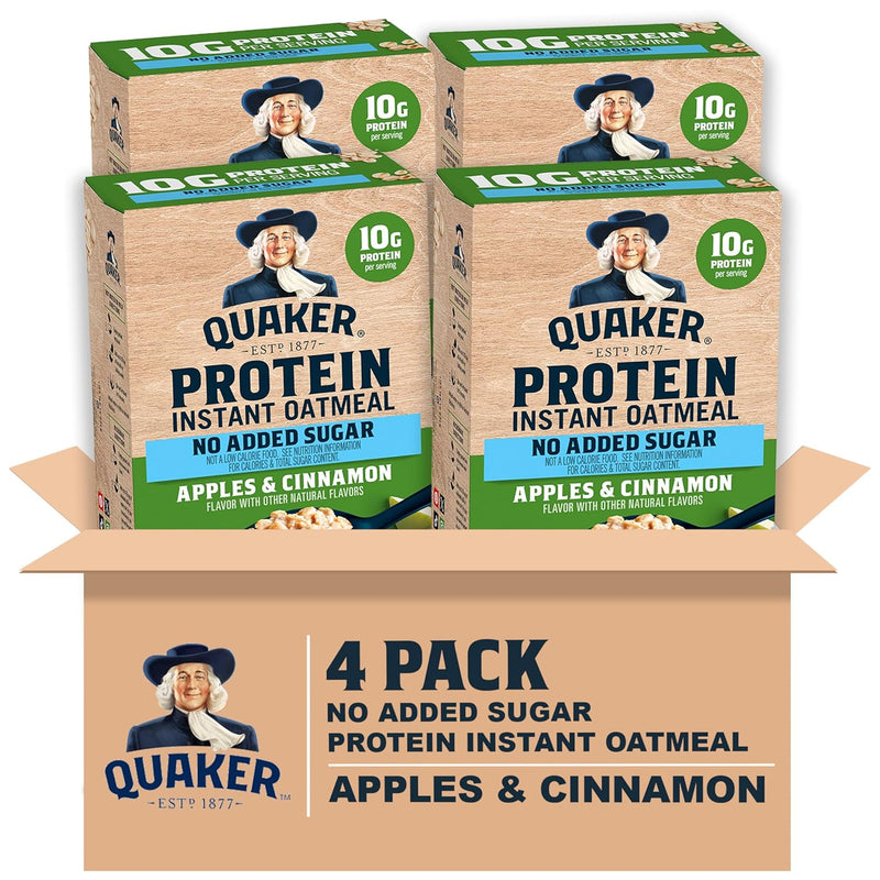 QUAKER Instant Oatmeal, USDA Organic, Non-GMO Project Verified, 3 Flavor Variety Pack, Individual Packets, 32 Count (Pack of 1)