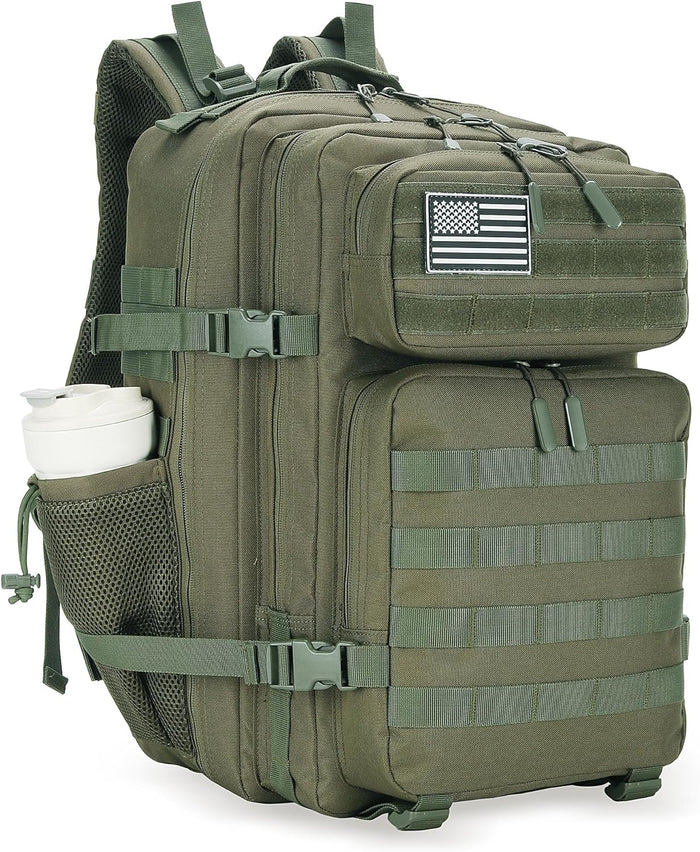 45L Tactical Assault Backpack 3 day assault pack with Molle Waterproof backpack Rucksack for Tactical Backpacks (Red CP)