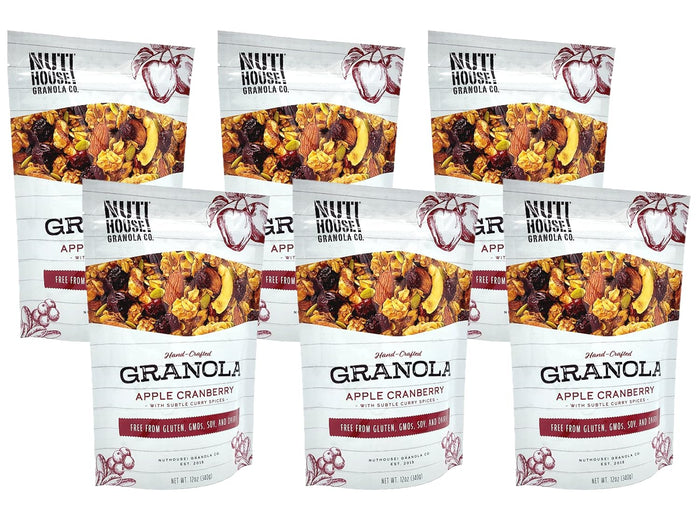NutHouse! Granola Company - Premium Original Recipe Granola | Certified Gluten-Free, Non-GMO, Kosher | Vegan, Soy-Free | 12 oz. Bag (3-Pack)