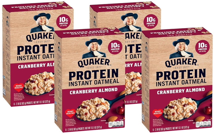Quaker, Instant Steel Cut Oatmeal, Cranberries And Blueberries, 8 Ct