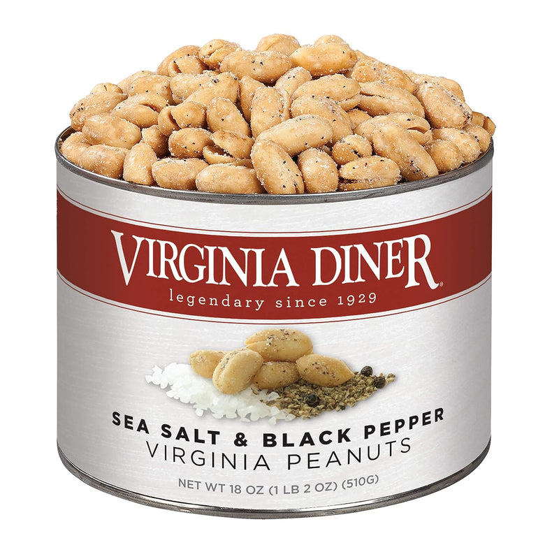 Virginia Diner Zatarain's Spicy Cajun Peanuts - Gourmet Cajun Peanuts Non-GMO, Preservative Free Gifts from Virginia Since 1929-18 Oz Can