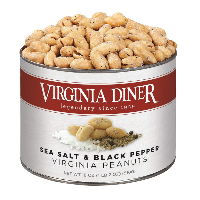Virginia Diner Zatarain's Spicy Cajun Peanuts - Gourmet Cajun Peanuts Non-GMO, Preservative Free Gifts from Virginia Since 1929-18 Oz Can