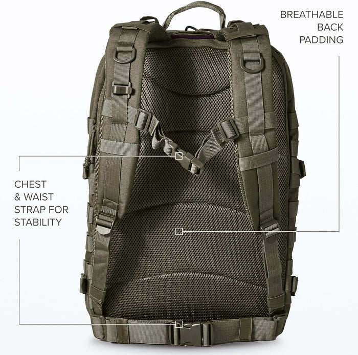 Falko Tactical Backpack 50L, 2.4x Stronger, Large Military Molle Rucksack, Heavy Duty, Work and Outdoors